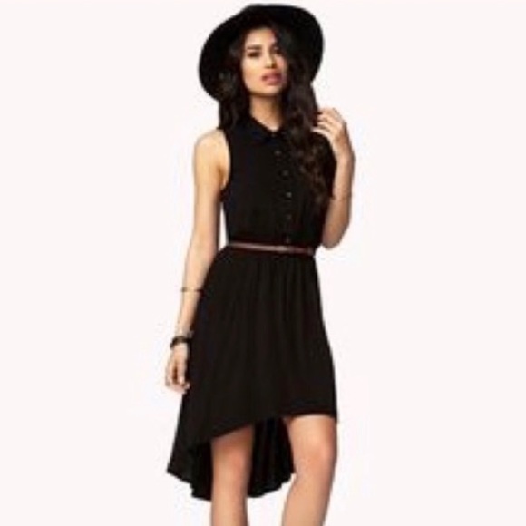 Forever 21 Dresses & Skirts - BLACK HIGH LOW HEM DRESS